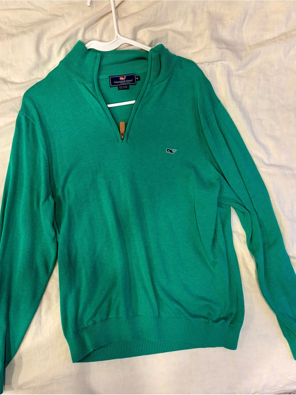 Vineyard Vines Men's Teal Half-Zip Pullover